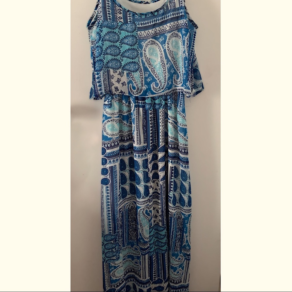 Blue Maxi Dress - Picture 2 of 4